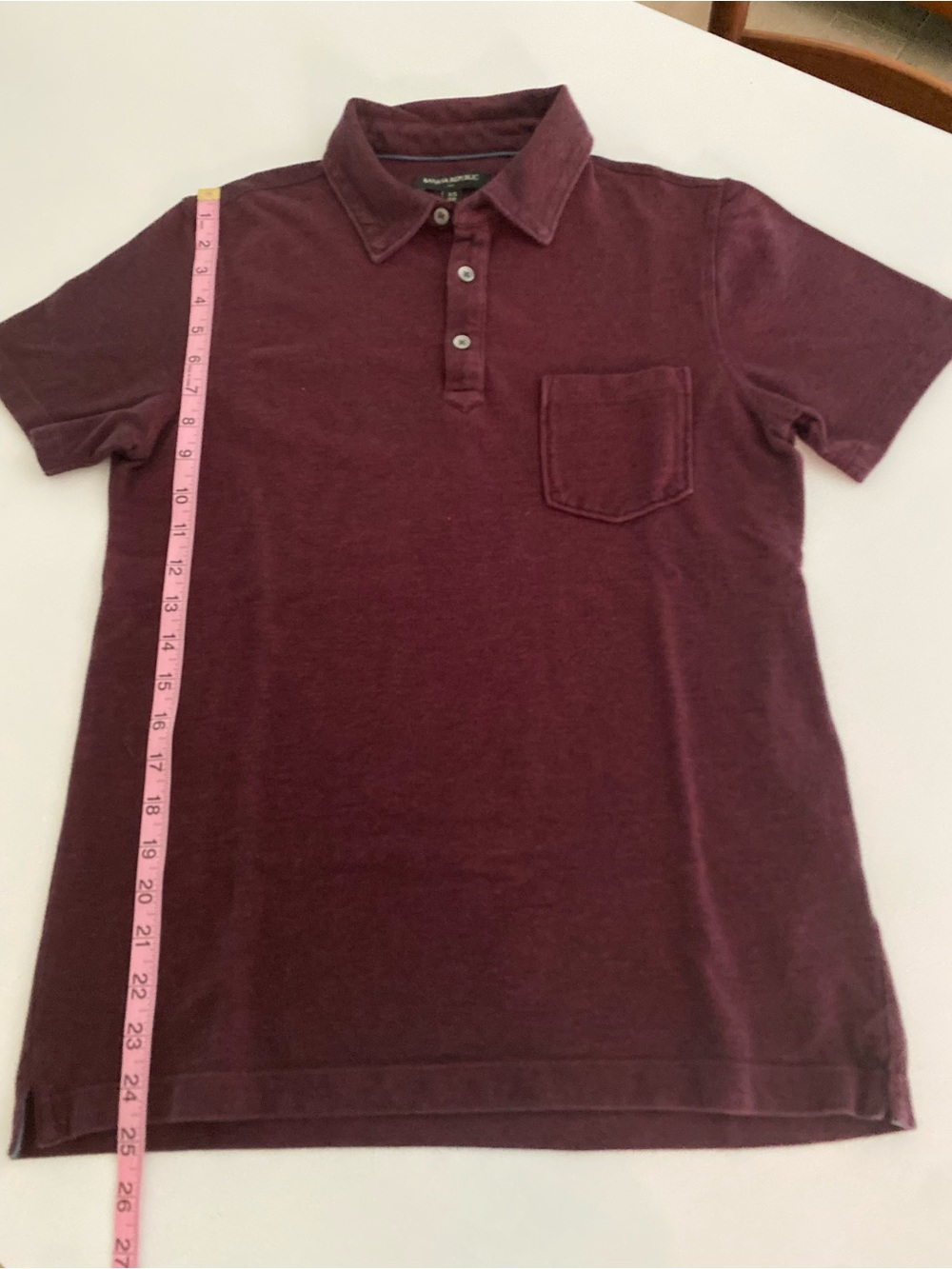 Banana Republic Men's Polo in Deep Burgundy